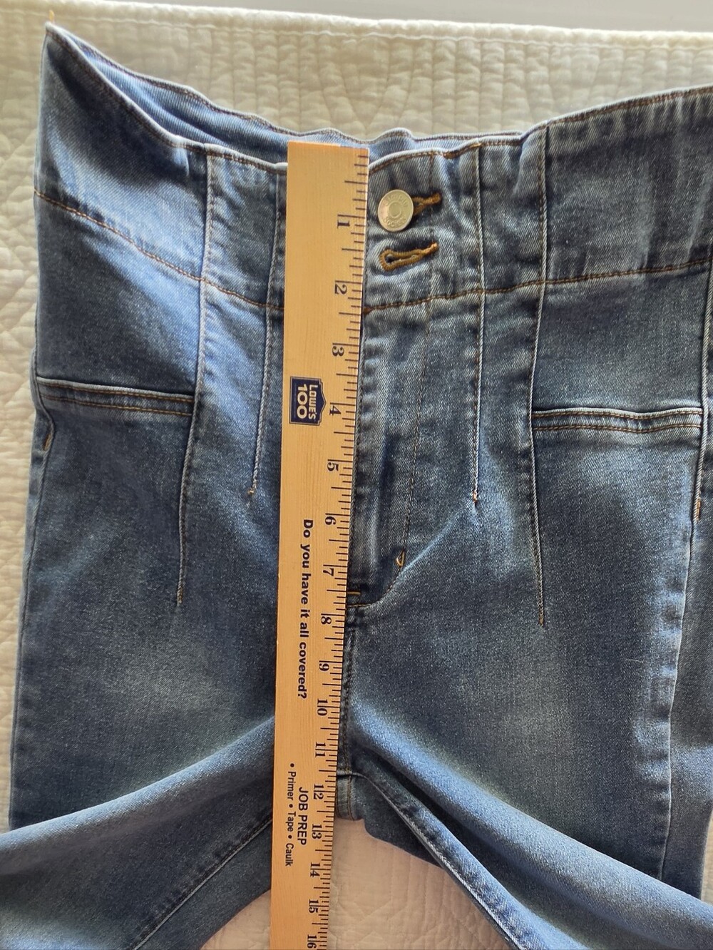 Boho High Waist Wide Leg Jeans! - Picture 9 of 12